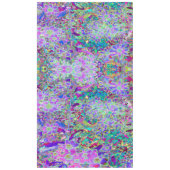 Trippige, Abstrakte Rosa- und Lilatönen Tischdecke (Vorderseite)