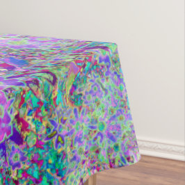 Trippige, Abstrakte Rosa- und Lilatönen Tischdecke