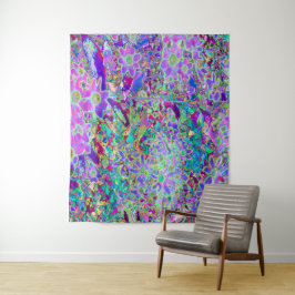 Trippige, Abstrakte Rosa- und Lilatönen Wandteppich