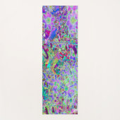 Trippige, Abstrakte Rosa- und Lilatönen Yogamatte (Vorderseite)