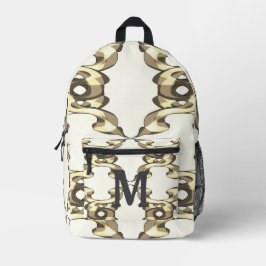 Trippige, miteinander verflochtene Minimalistische Bedruckter Rucksack