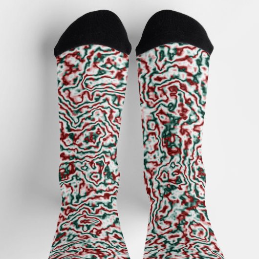 Trippige Weihnachtssocken Socken (Oben)