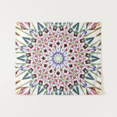Trippiges Blume-Design Wandteppich (Vorderseite (Horizontal))