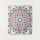 Trippiges Blume-Design Wandteppich (Vorderseite)