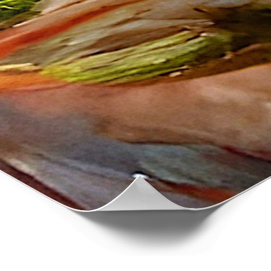 Tripping Balls Art - Psychedelic Mind Cave Poster (Ecke)