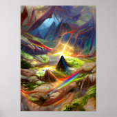 Tripping Balls Art - Psychedelic Mind Cave Poster (Vorne)