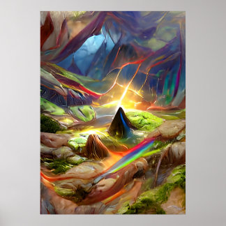 Tripping Balls Art - Psychedelic Mind Cave Poster