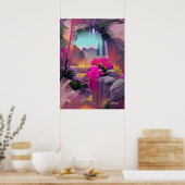 Tripping Balls Art - Psychedelic Places Poster (Küche)