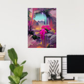 Tripping Balls Art - Psychedelic Places Poster (Heimbüro)