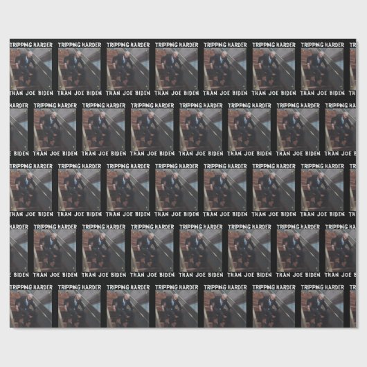 Tripping Harder als Joe Biden Geschenkpapier (Flach)