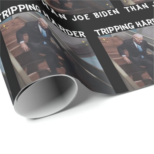 Tripping Harder als Joe Biden Geschenkpapier (Rolleneckpunkt)