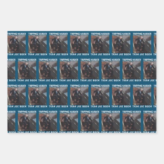 Tripping Harder als Joe Biden Geschenkpapier Set (Vorderseite 3)