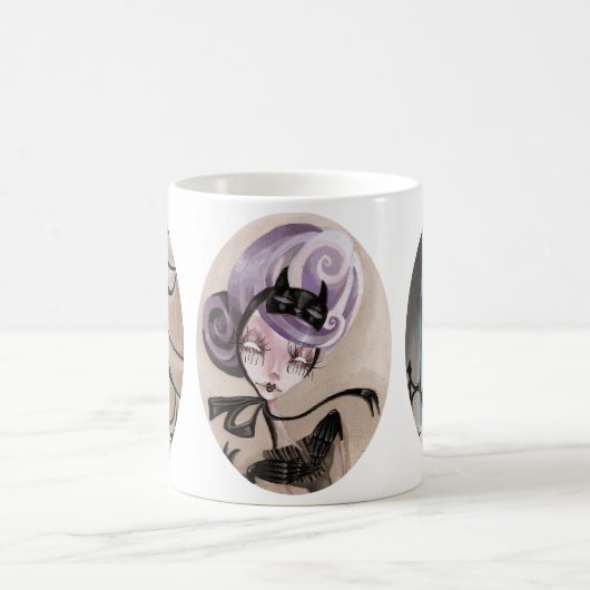 Tripple Portait Kaffeetasse (Mittel)