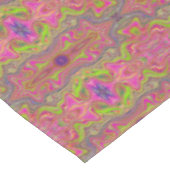 Trippmuster für Wavy Lime Green und Hot Pink Tischdecke (Schrägansicht)