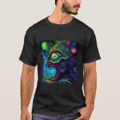 Trippy Abstrakt Lizard Psychedelic T-Shirt (Vorderseite)