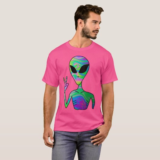 Trippy Alien 7 T-Shirt (Vorne ganz)