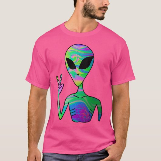 Trippy Alien 7 T-Shirt (Vorderseite)