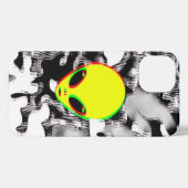 Trippy-Alien-Camouflage iPhone Hülle (Rückseite (Horizontal))