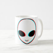 Trippy Alien Kaffeetasse (VorderseiteRechts)