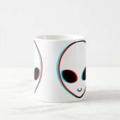 Trippy Alien Kaffeetasse (Mittel)
