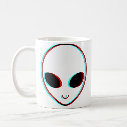 Trippy Alien Kaffeetasse (Links)