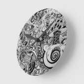 Trippy Art Design Runde Wanduhr (Winkel)