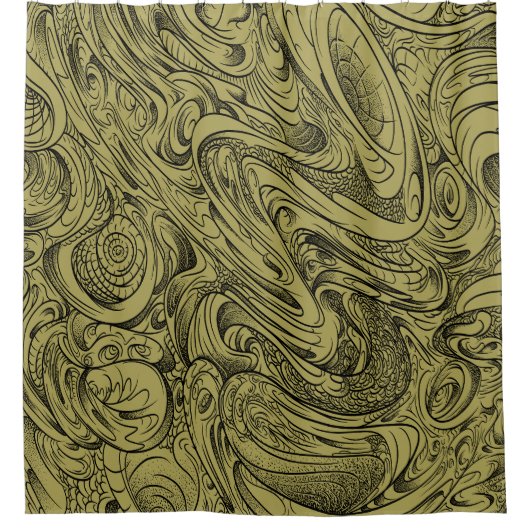 Trippy Art Duschvorhang (Vorderseite)