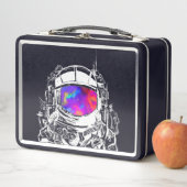 Trippy Astronaut Helmet Metall Brotdose (Beispiel)