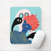 Trippy-bizarre verdampfwellenpsychedelisch mousepad (Mit Mouse)