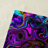 Trippy Black und Magenta Retro Liquid Swirl Strandtuch (Beispiel)