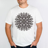 Trippy-Black-White-cool-Psychedelic-Mandala T-Shirt