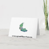 Trippy Blank Note Cards Karte (Rückseite)