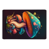 Trippy Blue Amanita Muscaria Flexible Foto Magnet (Horizontal)