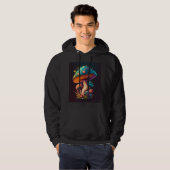 Trippy Blue Amanita Muscaria muscaria Hoody (Vorne ganz)