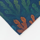 Trippy Blue Octopus Fleecedecke (Ecke)