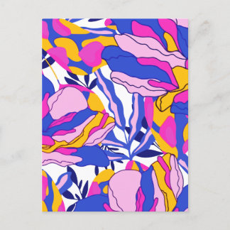 Trippy-Blume Feiertagspostkarte