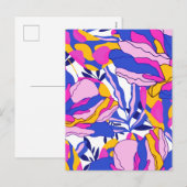 Trippy-Blume Feiertagspostkarte (Vorne/Hinten)
