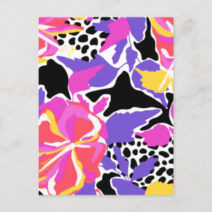 Trippy-Blume Feiertagspostkarte