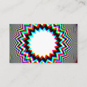 Trippy Blumen-Emblem-Geschäfts-Karte Visitenkarte (Rückseite)