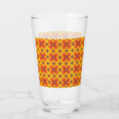 Trippy Blumen Glas (Rückseite)
