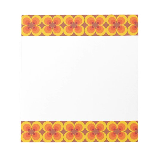 Trippy Blumen Notizblock (Vorderseite)