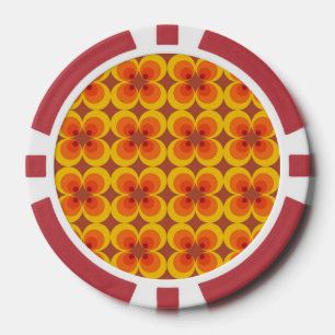 Trippy Blumen Pokerchips