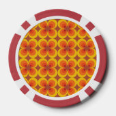 Trippy Blumen Pokerchips (Rückseite)