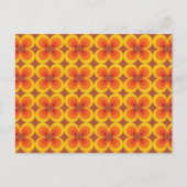 Trippy Blumen Postkarte (Vorderseite)