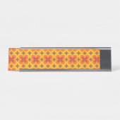 Trippy Blumen Schreibtischnamensplakette (Vorderseite )