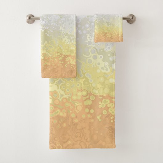 Trippy Boho Groovy Abstrakt Genderflor Pride Flag Badhandtuch Set (Insitu)