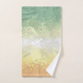 Trippy Boho Groovy Abstrakt Genderflor Pride Flag Badhandtuch Set (Handtuch)