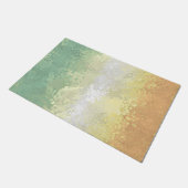 Trippy Boho Groovy Abstrakt Genderflor Pride Flag Fußmatte (Schrägansicht)