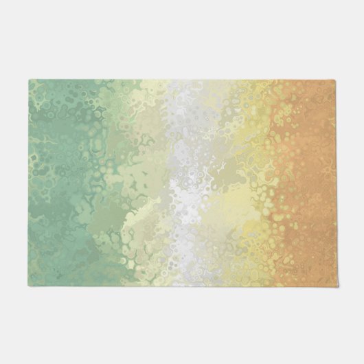 Trippy Boho Groovy Abstrakt Genderflor Pride Flag Fußmatte (Vorderseite)