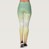 Trippy Boho Groovy Abstrakt Genderflor Pride Flag Leggings (Rückseite)